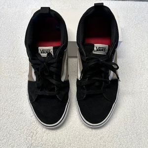 Vans Men's Black Tan White Sneakers SZ 9